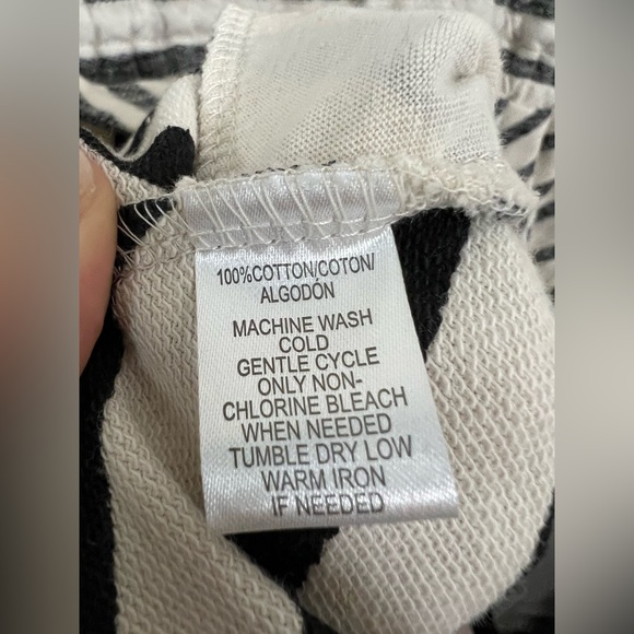 Loft White Black Striped Tie Waist Cotton Dress Size Small - Picture 6 of 7